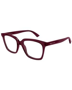 McQueen Eyewear Square Frame Glasses - White