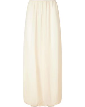 Frankie Shop Mio Crepe Wide-Leg Trousers - White