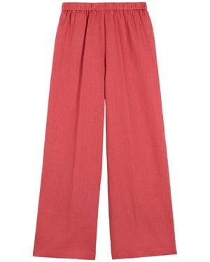 Aspesi Elastic Pleated Casual Trousers - Red