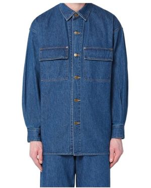 AURALEE Selvedge Shirt - Blue