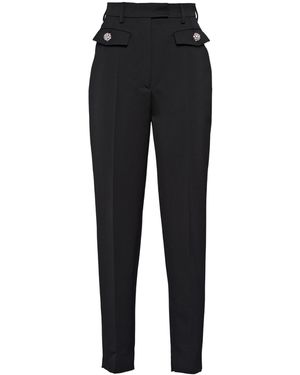 Prada Front Pocket Tailored Trousers - Black