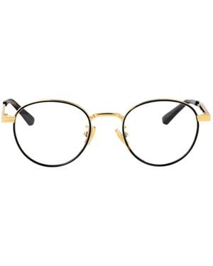 Bottega Veneta Eyewear Round Frame Glasses - Metallic
