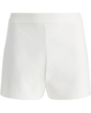 Alice + Olivia Alice Olivia Hera Zip-Detailed Shorts - White