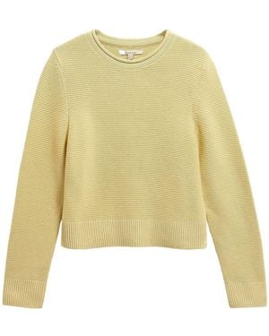 Barbour Minimalist Crew Neck Sweater - Yellow