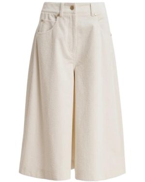 Essentiel Antwerp Wide-Leg Bermuda Shorts - White