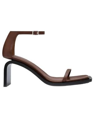 Courreges Stream 75Mm Leather Sandals - Multicolour