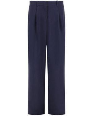 Herno Casual Pants With Belt Loops - Blue