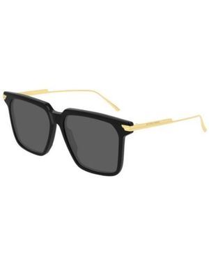 Bottega Veneta Bv1006S Square-Frame Sunglasses - Metallic