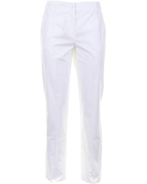 Marella Straight-Leg Casual Pants - White