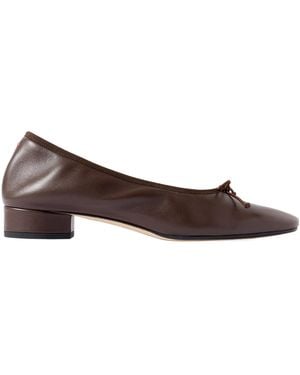 Aeyde Bow-Detailed Leather Pumps - Brown