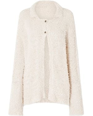 KHAITE Jannae Wool-Blend Cardigan - White