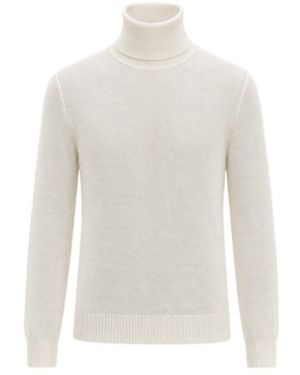 Roberto Collina High-Neck Knitted Pullover - White
