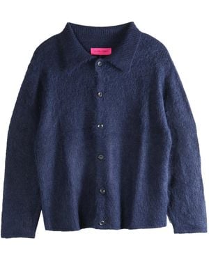 The Elder Statesman Thistle Overshirt - Blue