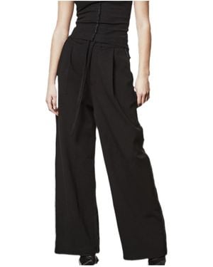 Thom Krom Side-Stripe Pants - Black