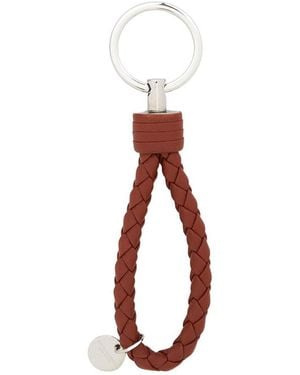 Bottega Veneta Intrecciato Key Ring - Red
