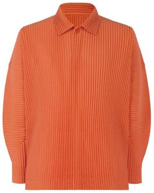 Homme Plissé Issey Miyake Mc October Polo Shirt - Orange