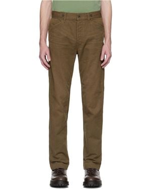 RRL Striped Twill Pants - Green