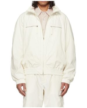 WOOYOUNGMI Zipper Detail Windproof Casual Jacket - White