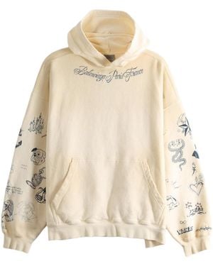 Balenciaga Ink Doodle Hoodie - Natural