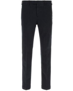 Pt Pantaloni Casual Trousers With Belt Loops - Blue