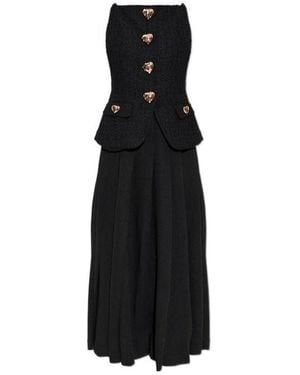 Self-Portrait Sleeveless Dress - Black