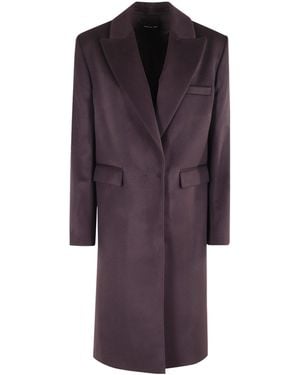 FEDERICA TOSI Peak-Lapel Coat - Purple