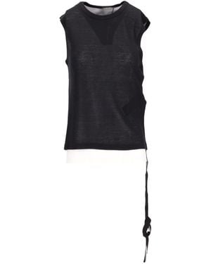 Ann Demeulemeester Biba Sleeveless Top - Black