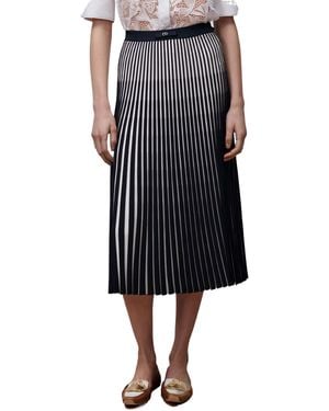 Dior Iviera Pleated Mid-Length Skirt - Black
