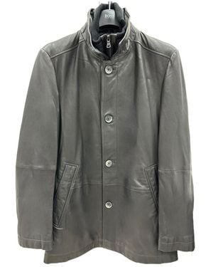 BOSS Button Zipper Casual Jacket - Grey