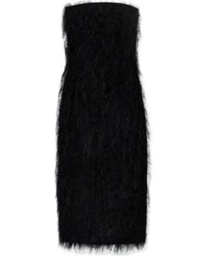 Ferragamo Strapless Sleeveless Dress - Black