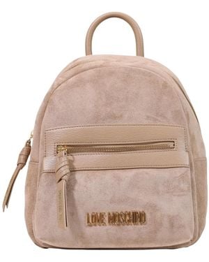 Moschino Top-Handle Backpack - Natural