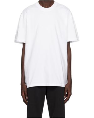 Skims Round Neck Short Sleeve T-Shirt - White