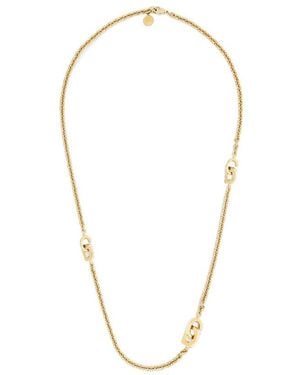 Dior Cd Lock Long Necklace - Metallic