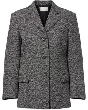 The Row Eudora Cashmere And Wool Blazer - Grey
