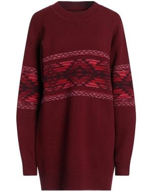 Isabel Marant Multicolor Jacquard Sweaters - Red