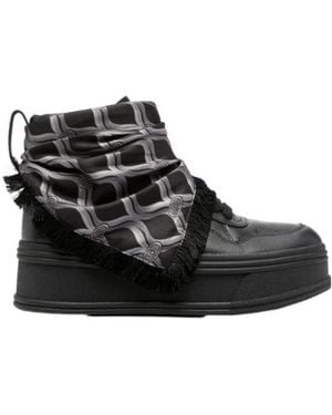 Liu Jo Selma Scarf-Detail Sneakers - Black