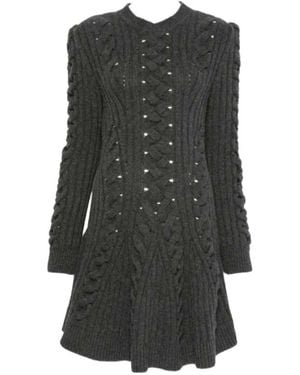 McQueen Mini Cable K Dress - Grey