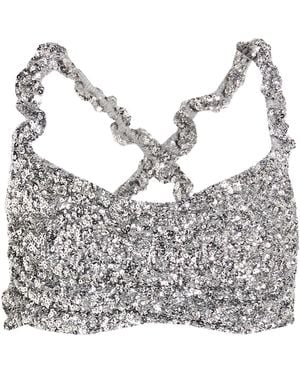 Ganni Top - Grey