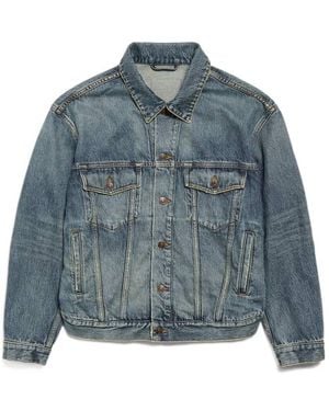 Balenciaga Relaxed Denim Jacket - Blue