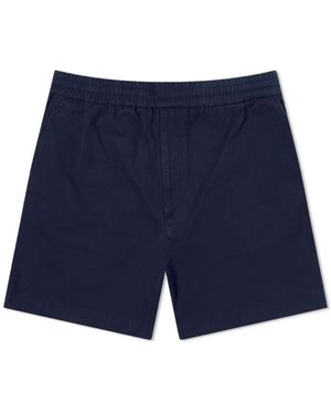 Acne Studios Elasticated-Waist Chino Shorts - Blue