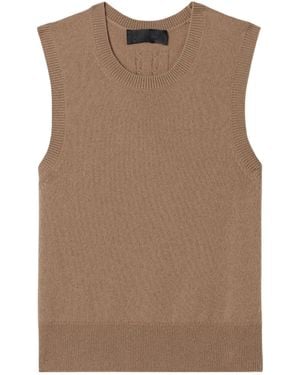 Nili Lotan May Cashmere Vest - Brown