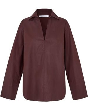 Samsøe & Samsøe Sasully V-Neck Blouse - Purple