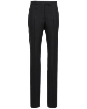 Tom Ford High-Waist Straight-Leg Pants - Black