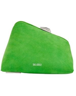 The Attico Midnight Logo Clutch - Green