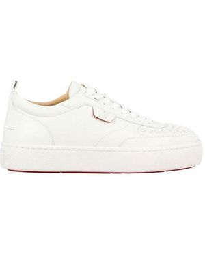Christian Louboutin Happyrui Spikes Sneakers - White