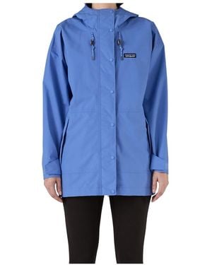 Patagonia Hooded Casual Jacket - Blue