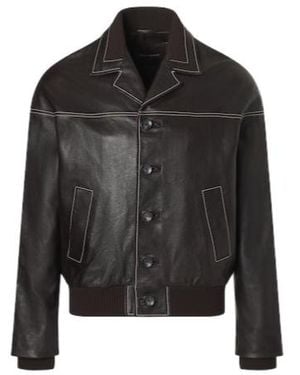 Wales Bonner Time Leather Jacket - Black