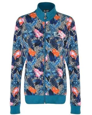 Emporio Armani Printed Sports Leisure Jacket - Blue