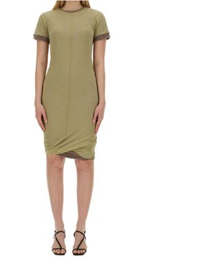 Sportmax Ruched Detail Memo Midi Dress - Green