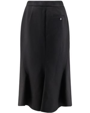 McQueen Cutaway Pencil Skirt - Black